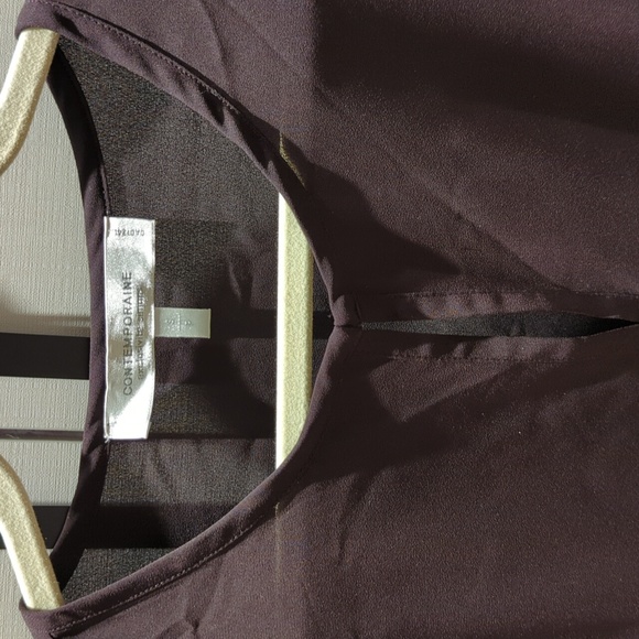 Banana Republic Dark Purple Sleeveless Blouse - Picture 2 of 4